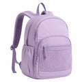 Sac à dos 30 x 15 x 40 cm en polyester lilas avec poches multiples