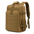 Sac à dos tactique 30 x 18 x 45 cm en tissu kaki à compartiments multiples pour randonnée