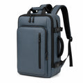 Sac à dos de voyage 32×18×48 cm bleu gris en matière synthétique convertible à compartiments