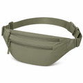 Sac banane 32 × 7 × 15 cm textile synthétique vert kaki à ceinture réglable