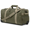 Sac de voyage à roulettes 70 x 34 x 35 cm textile synthétique vert kaki fonctionnel